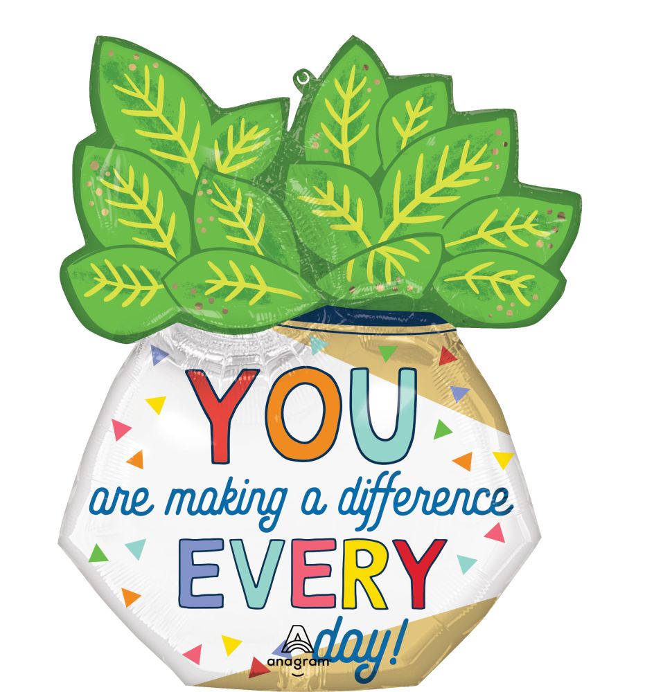SuperShape You are Making a Difference Balloon