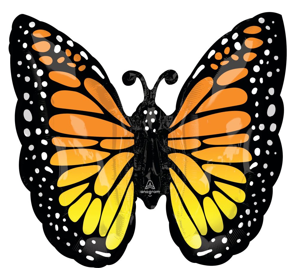SuperShape Monarch Butterfly Glow Balloon