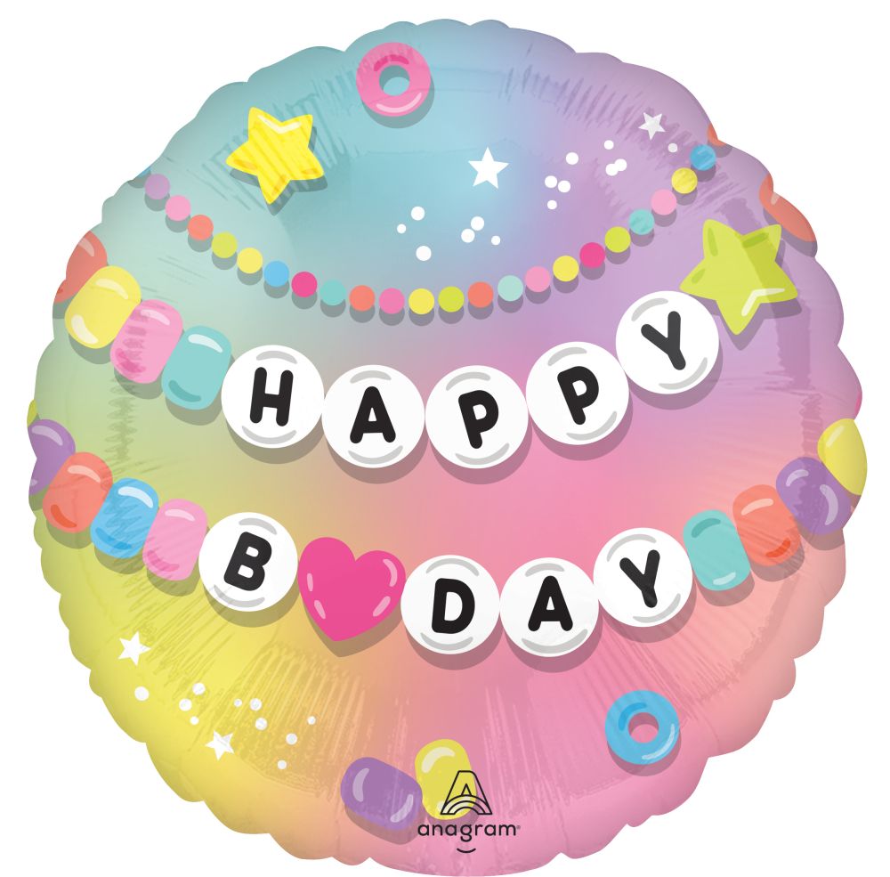 18" Friendship Balloon Happy Birthday