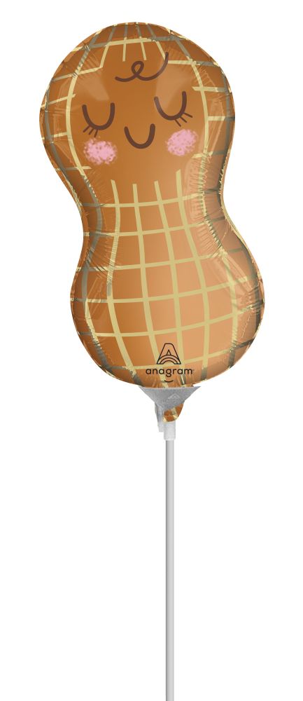 MiniShape Little Peanut Balloon (Inflated with Cup and Stick)