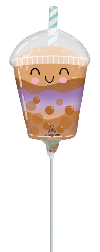 MiniShape Sippy Friends Boba Tea Balloon (Inflated with Cup and Stick)