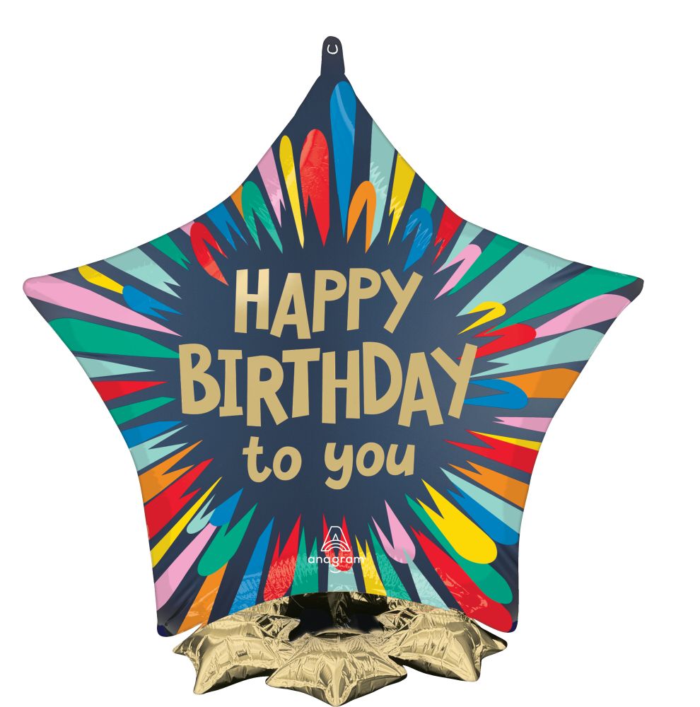 Frillz Satin Birthday Blast Balloon