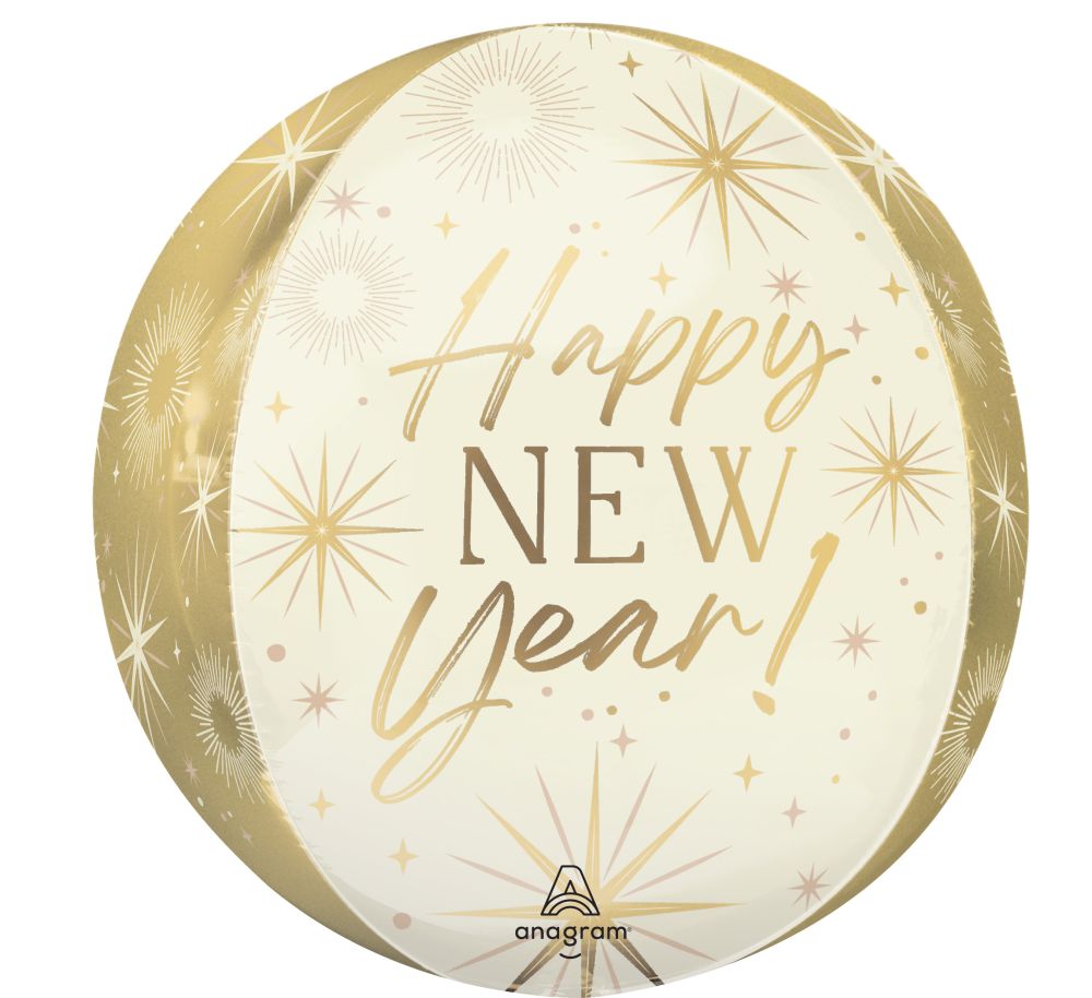 Orbz Golden Soiree New Year Balloon
