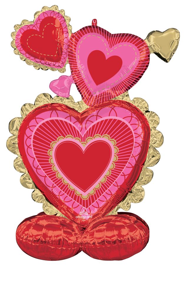 AirLoonz Valentine Scalloped Sweethearts Balloon