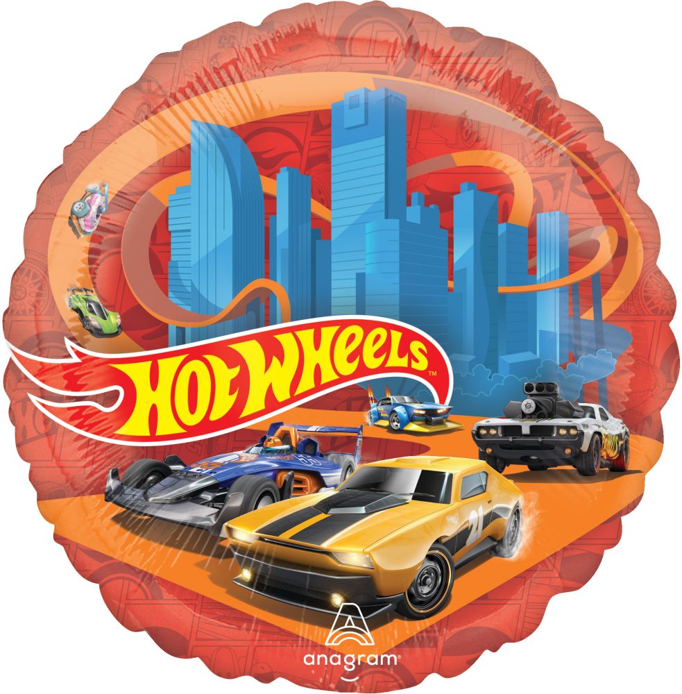 21" Panoramic Hot Wheels Balloon