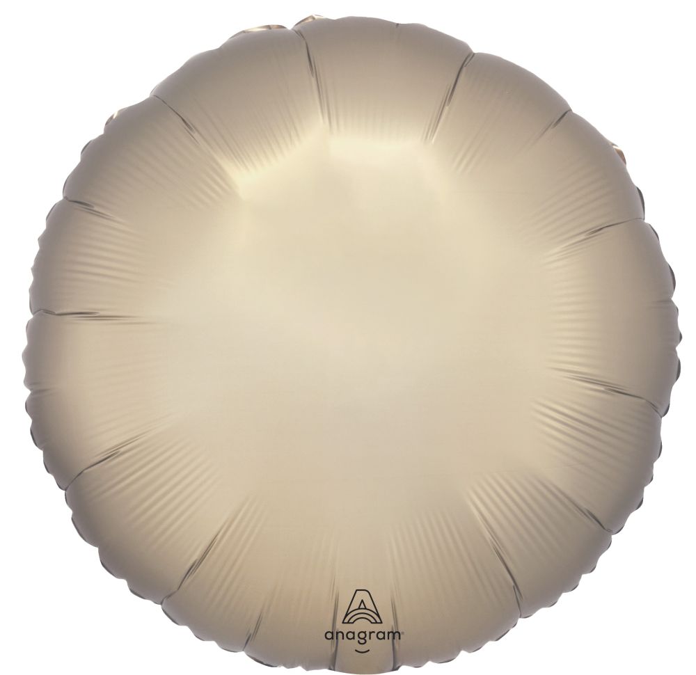 18" Satin Luxe Circle Prosecco Flat Balloon