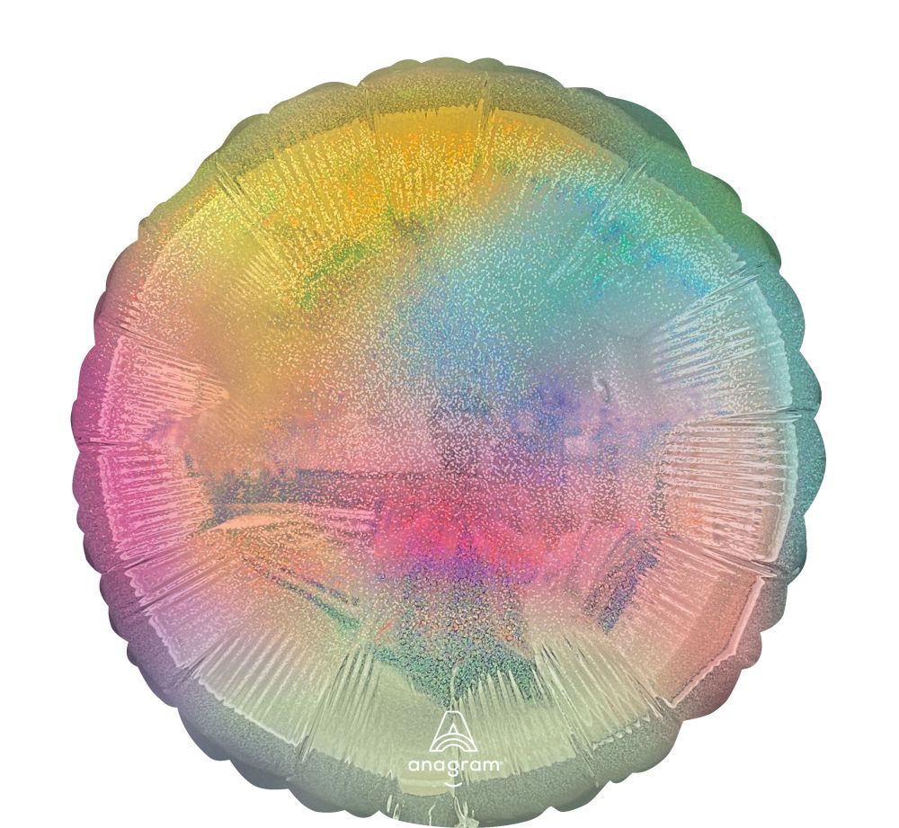 18" Circle Pastel Stardust Ombre Balloon