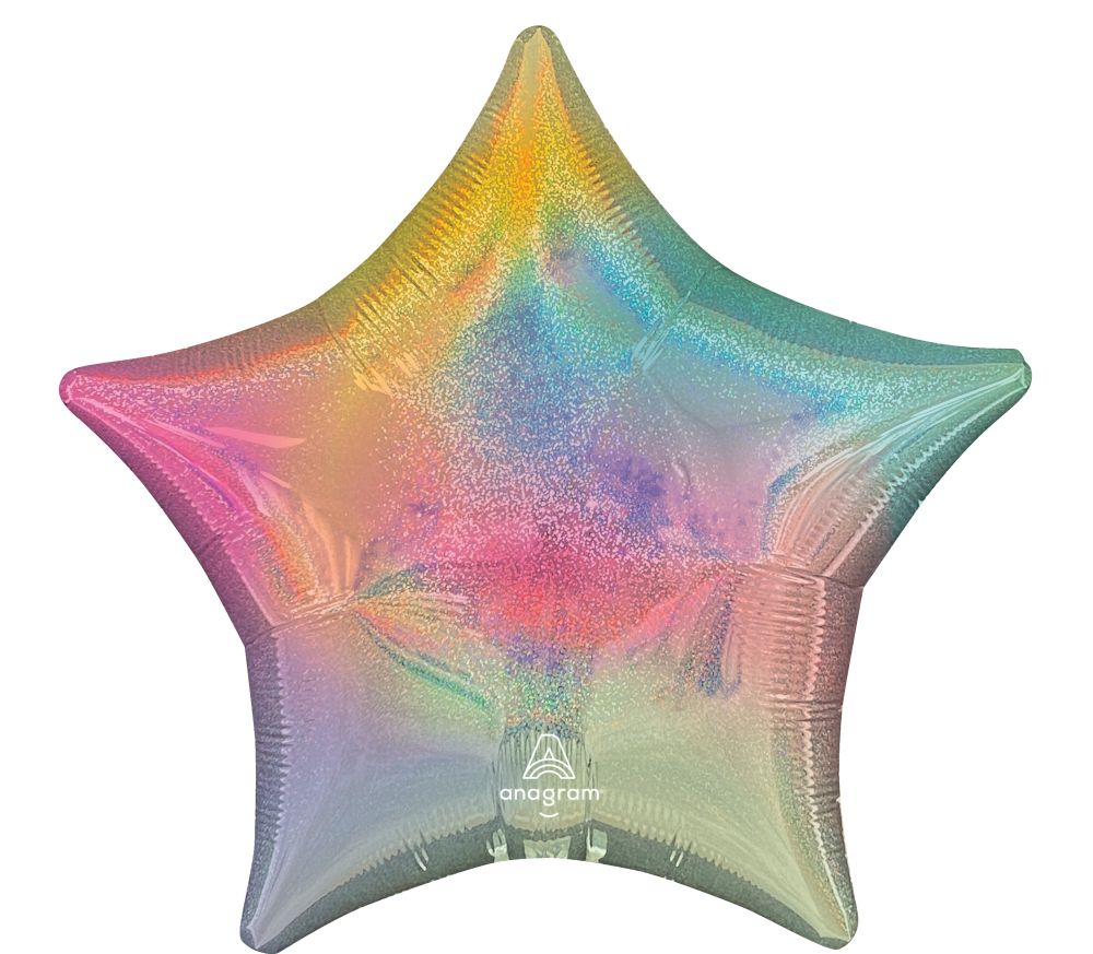 18" Star Pastel Stardust Ombre Flat Balloon