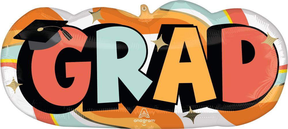 SuperShape Groovy Grad Balloon