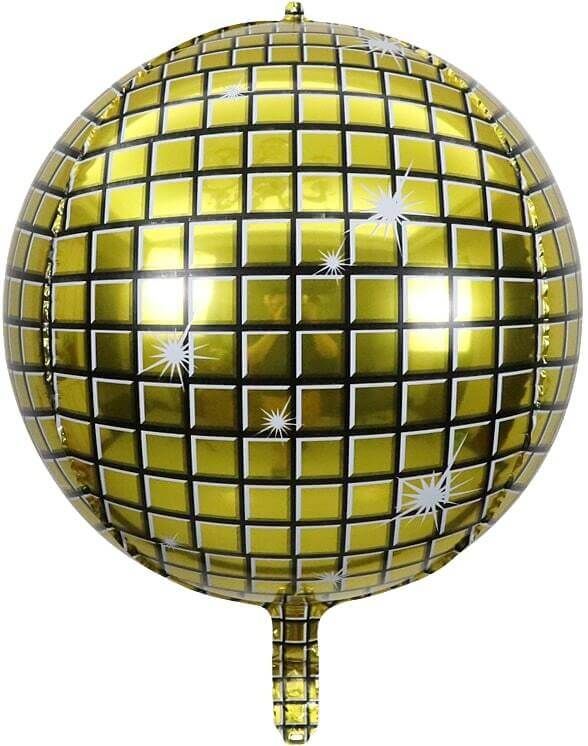 Orb 32" Gold Disco Ball Balloon