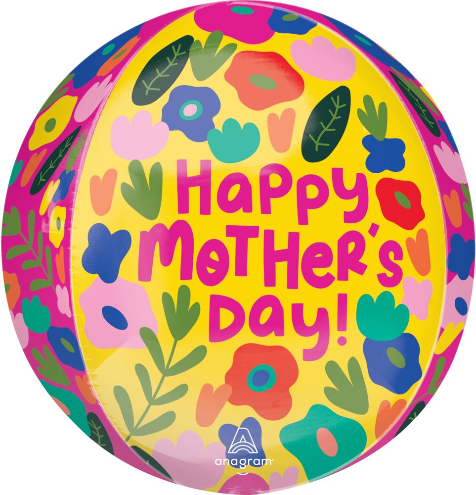 Orbz Happy Mothers Day Hothouse Petals Balloon