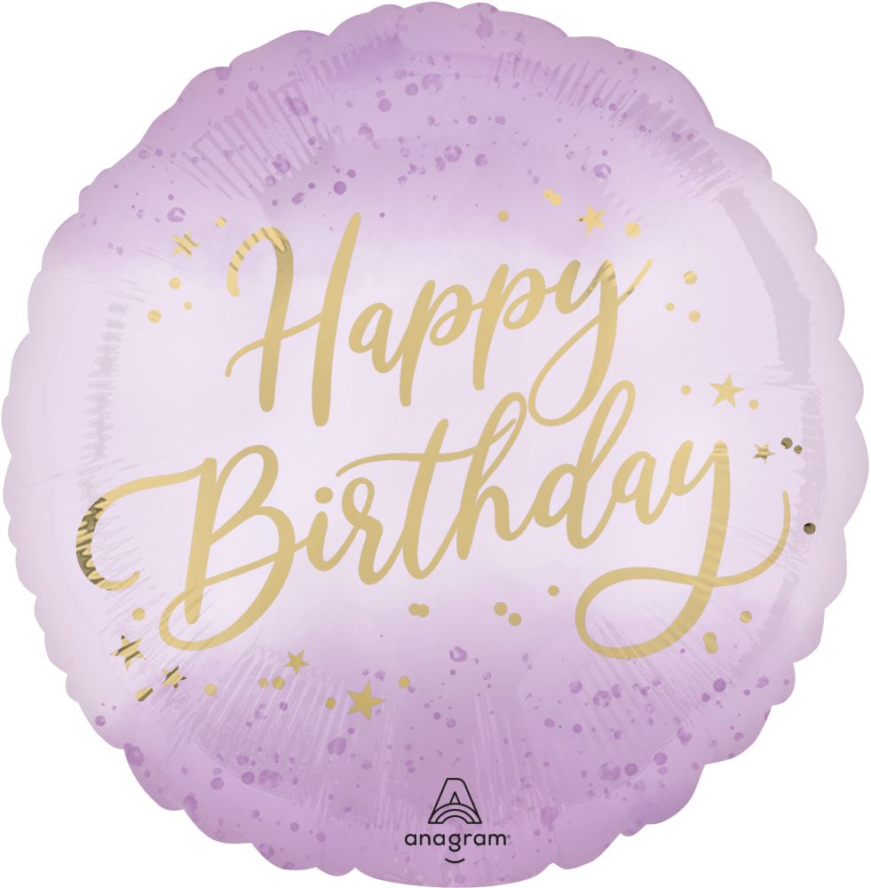 Standard Lavender Luxe Birthday Balloon