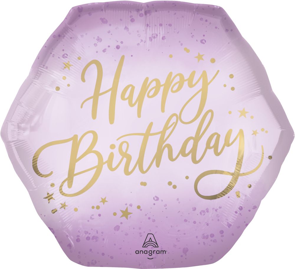 SuperShape Lavender Luxe Birthday Balloon