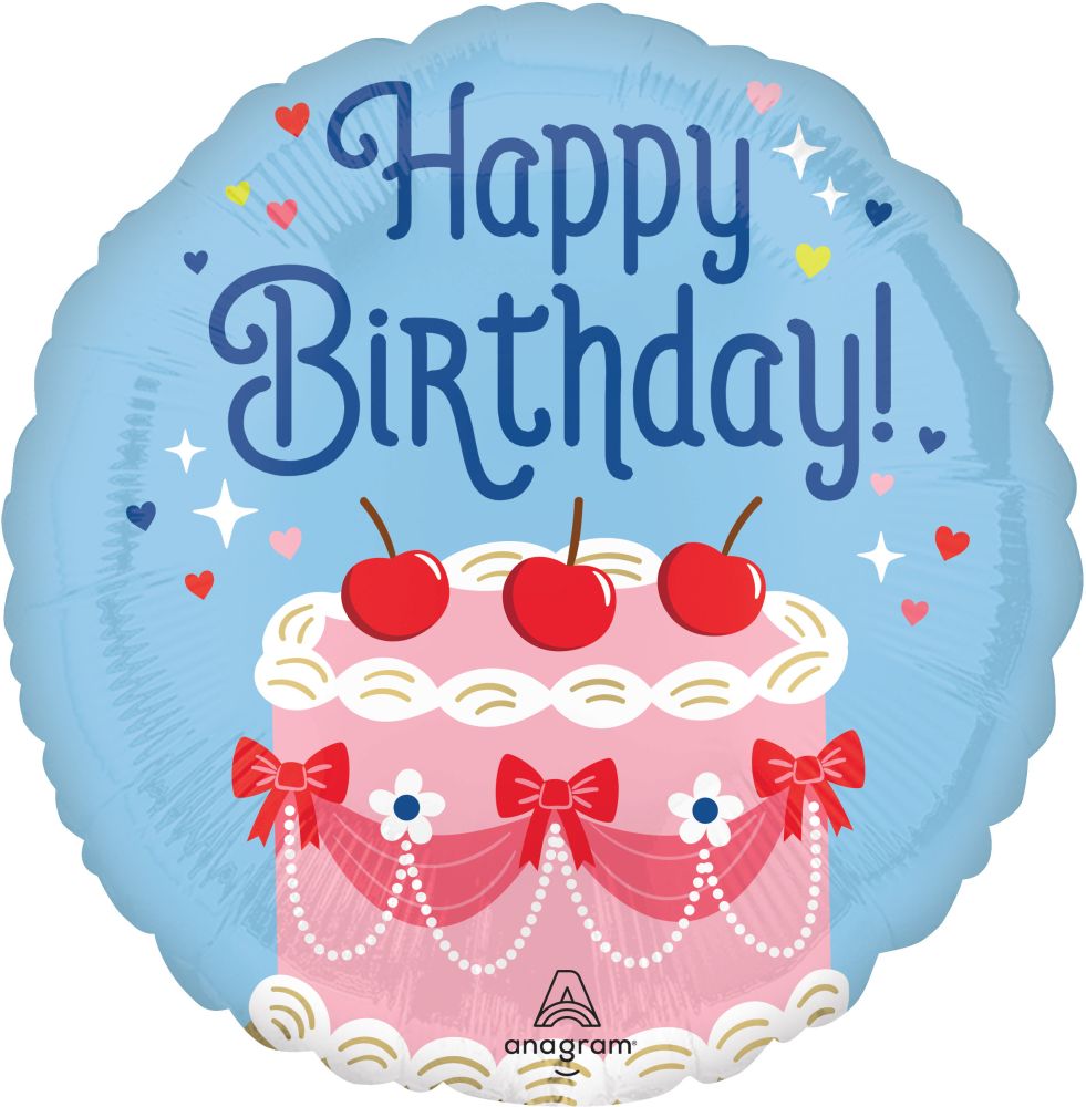 Standard Cherries on Top Birthday Balloon