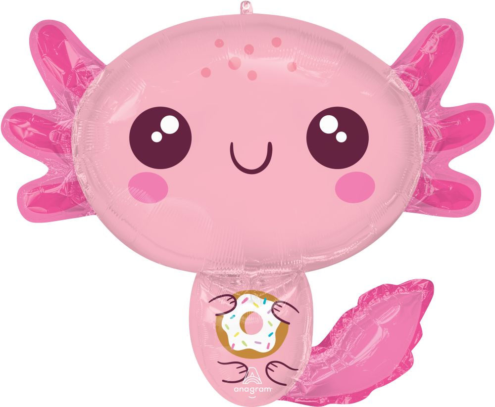 SuperShape Axolotl Birthday Balloon