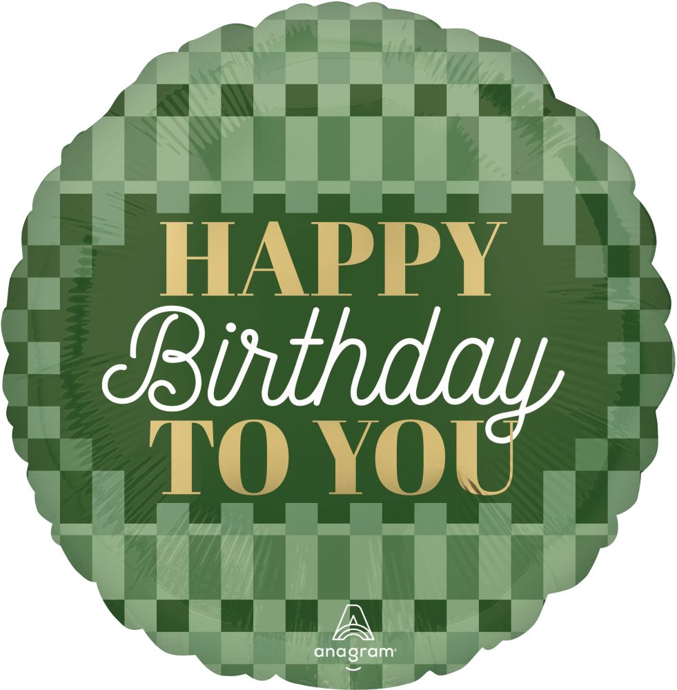 Standard Stylish Sage Birthday Balloon