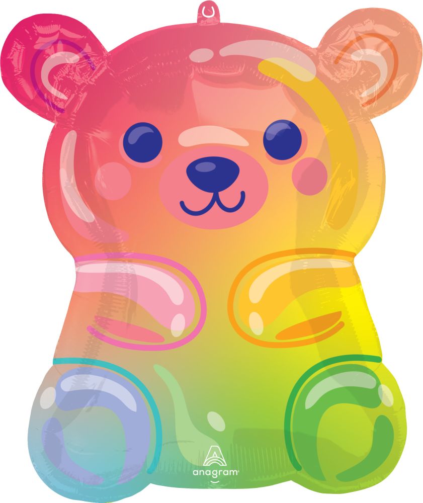SuperShape Gummy Bear Birthday Balloon