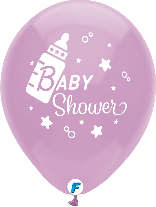 Funsational 12" Baby Shower Bottle Pastel Assortment (8pcs) Balloons