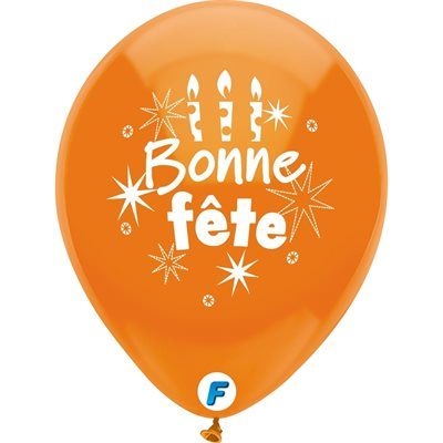 12" Bonne Fete Assortment Balloons (8pcs)