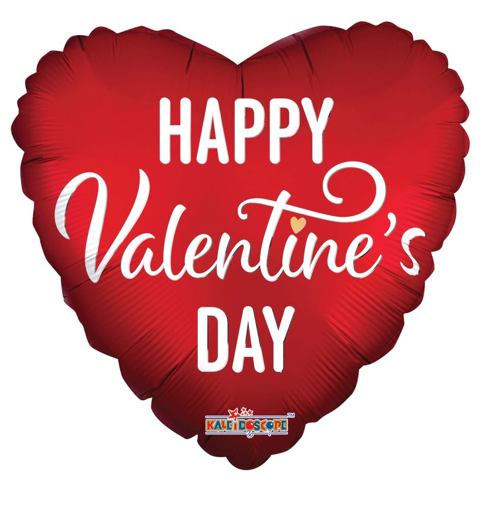 36" Valentine On Red Matte Balloon