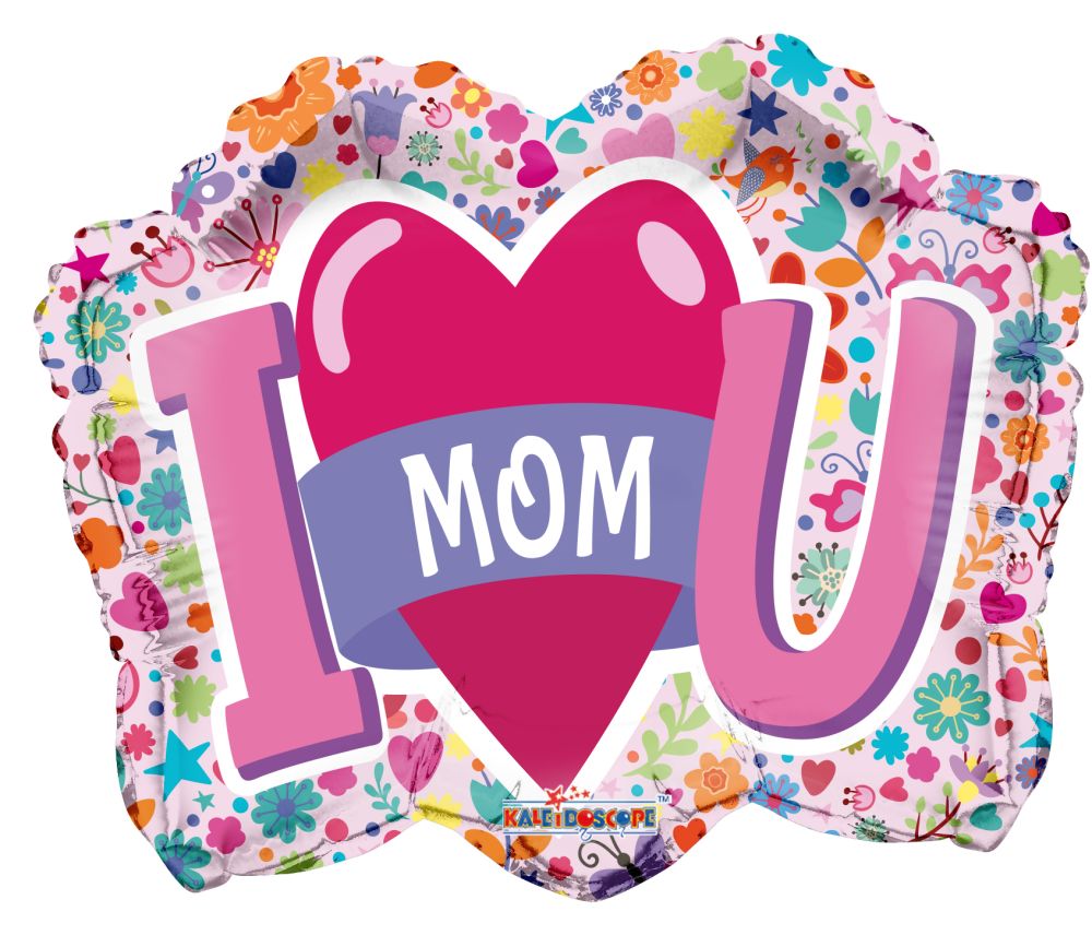 18" I Love You Mom Shape Balloon