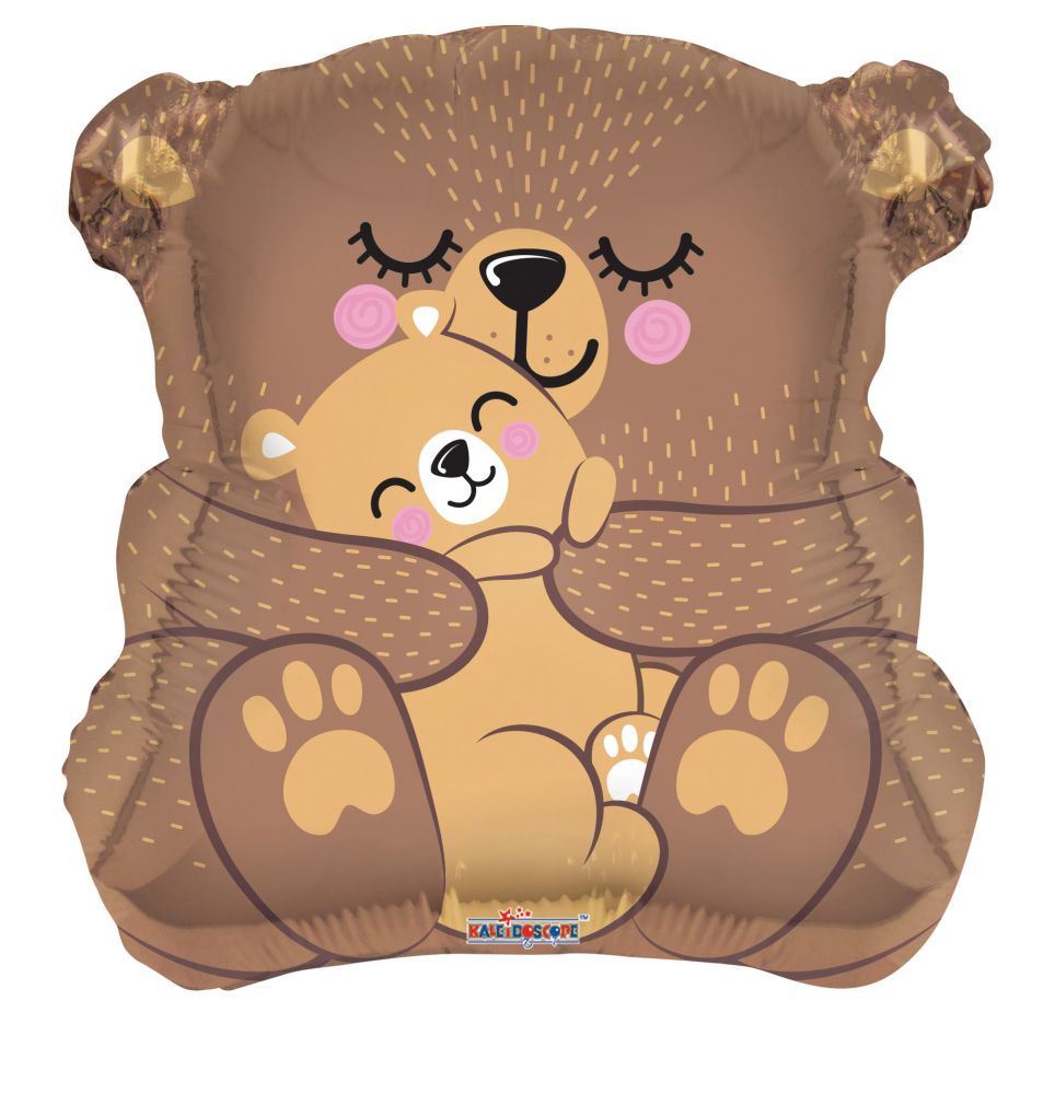 12" Mom Bear Balloon (Inflated with Cup and Stick)