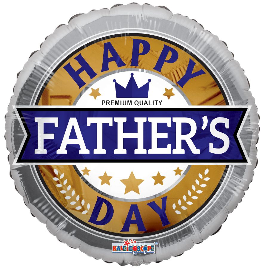 09" Father's Day Icon Balloon (Inflated with Cup and Stick)