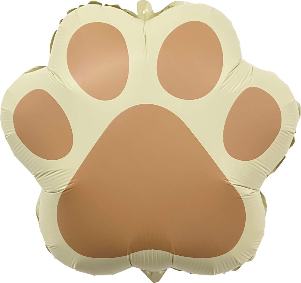 20" Matte Latte Dog Paw Balloon
