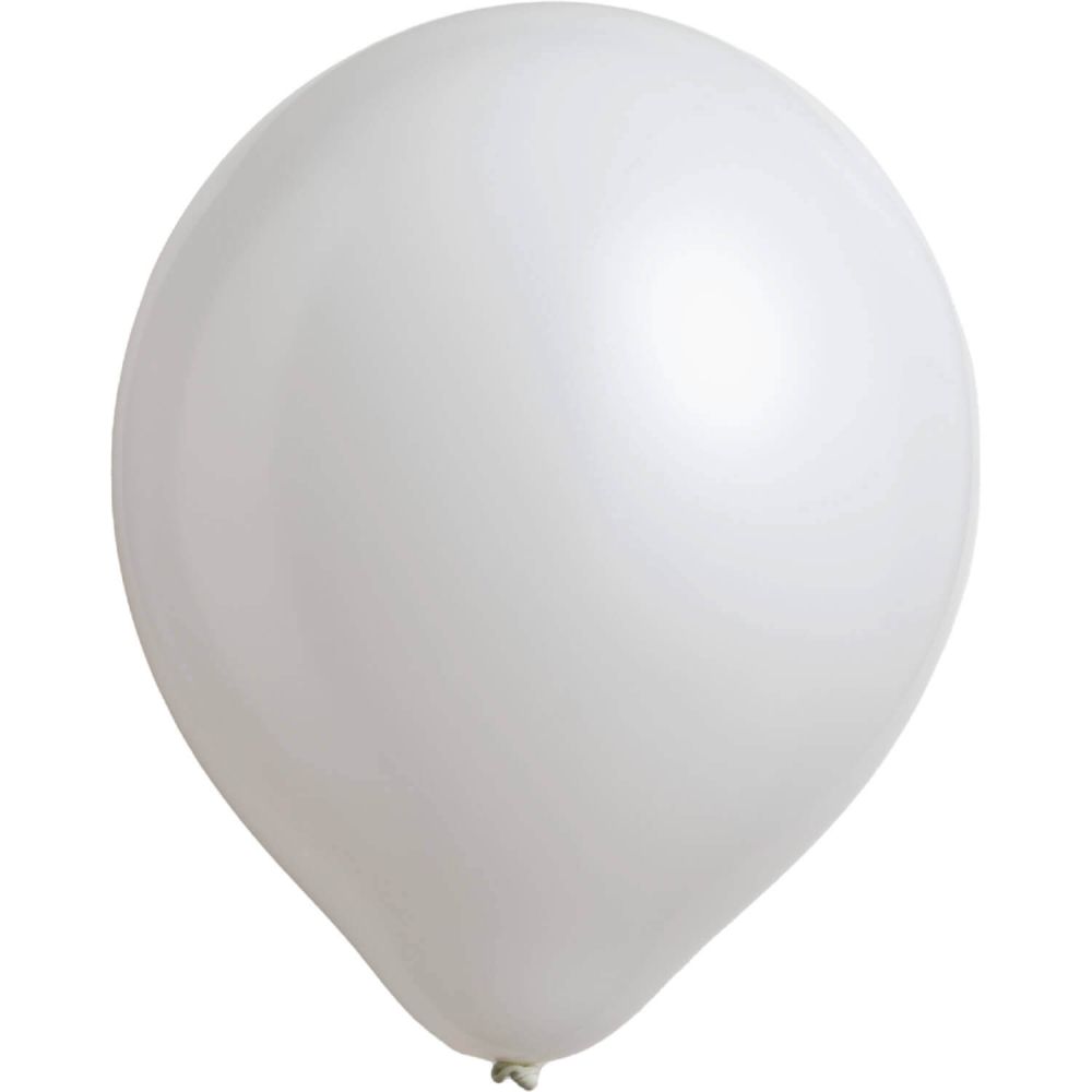 12" Standard Frosty White (50pcs) Airise Balloons