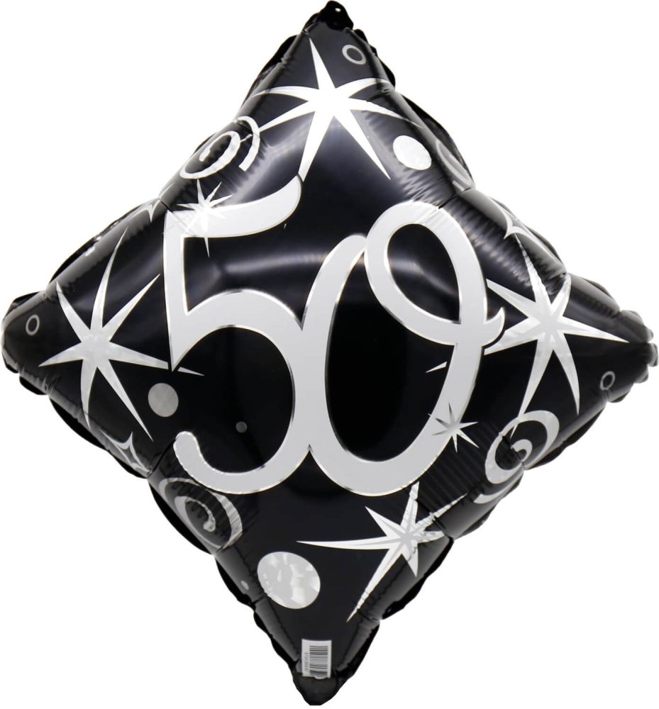 18" 50 Elegant Sparkles and Swirls Balloon Airise