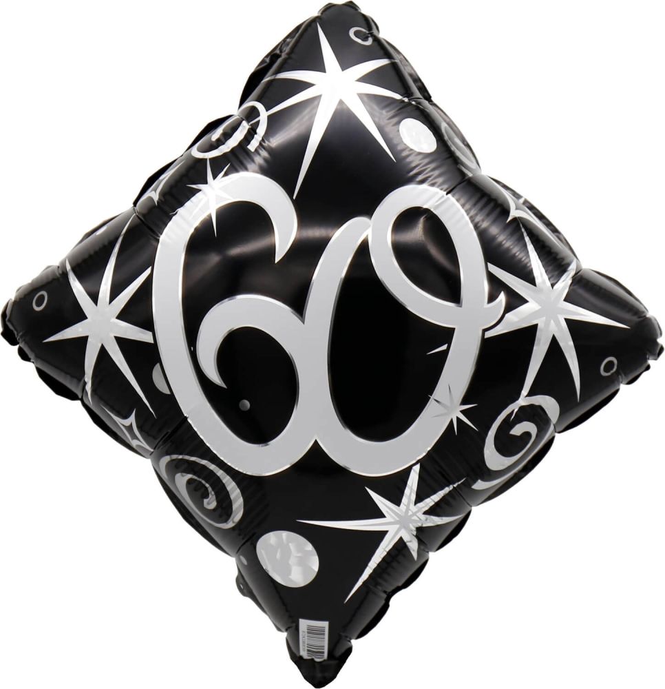 18" 60 Elegant Sparkles and Swirls Balloon Airise