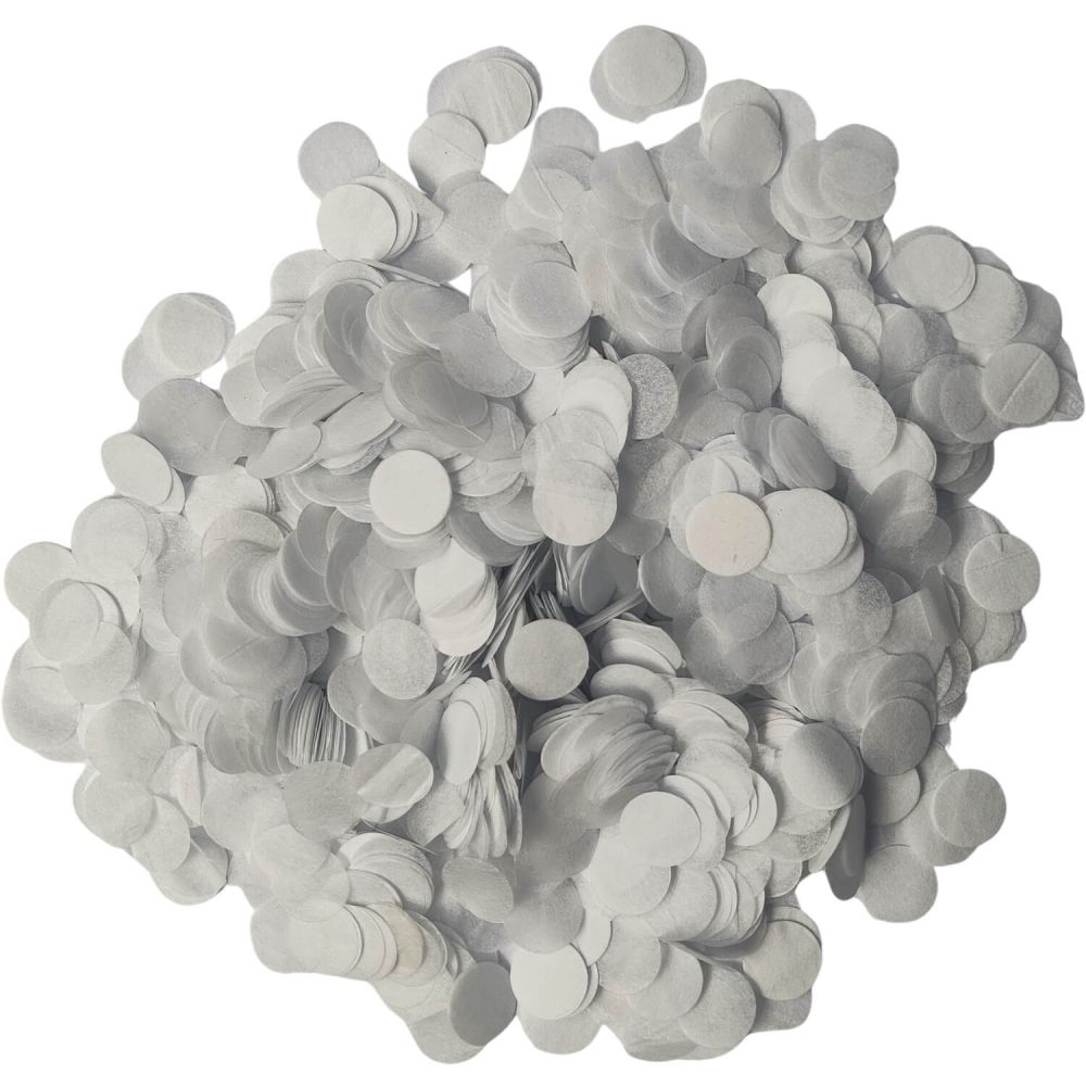 Confetti 200 g - 1cm Paper White