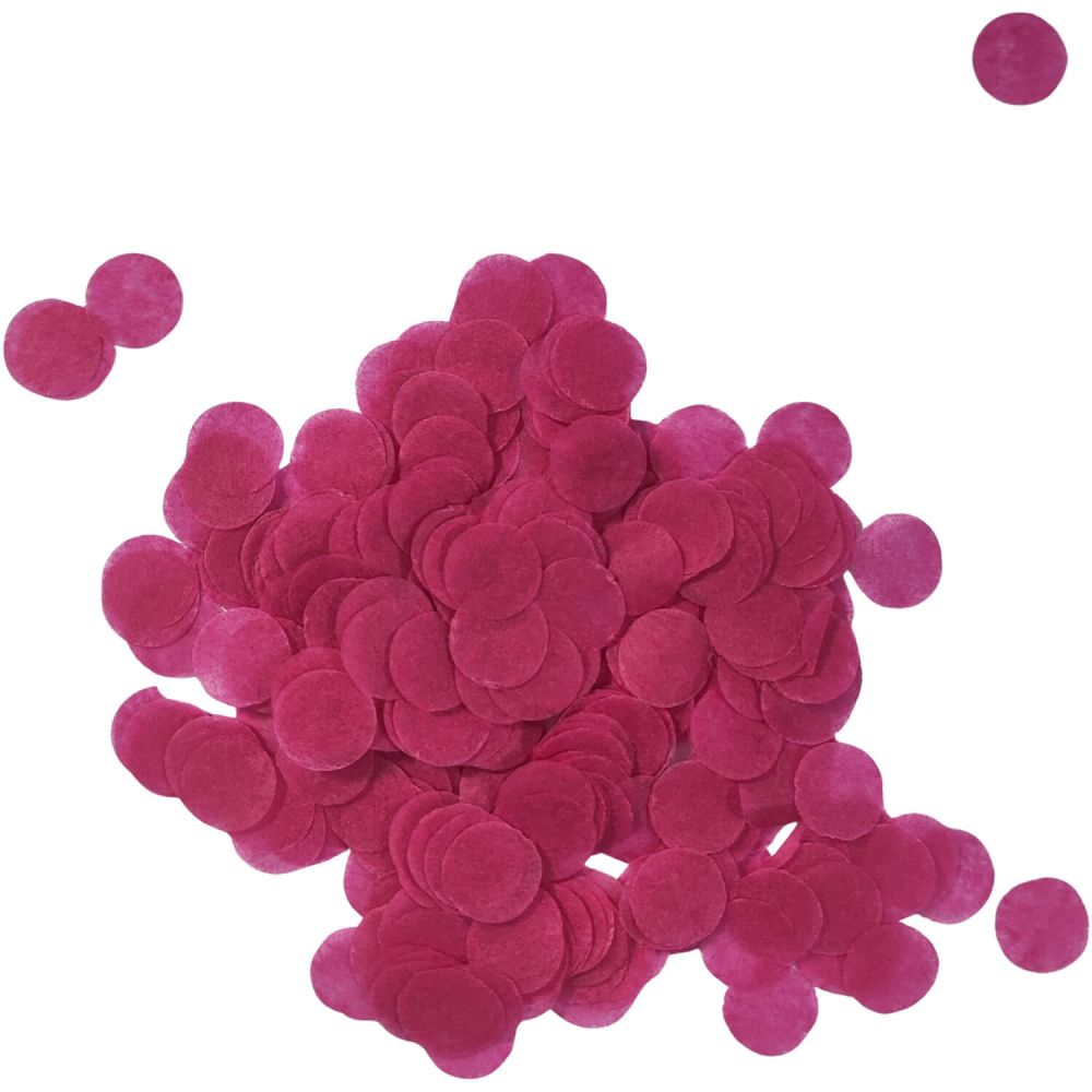 Confetti 200 g - 1cm Paper Hot Pink