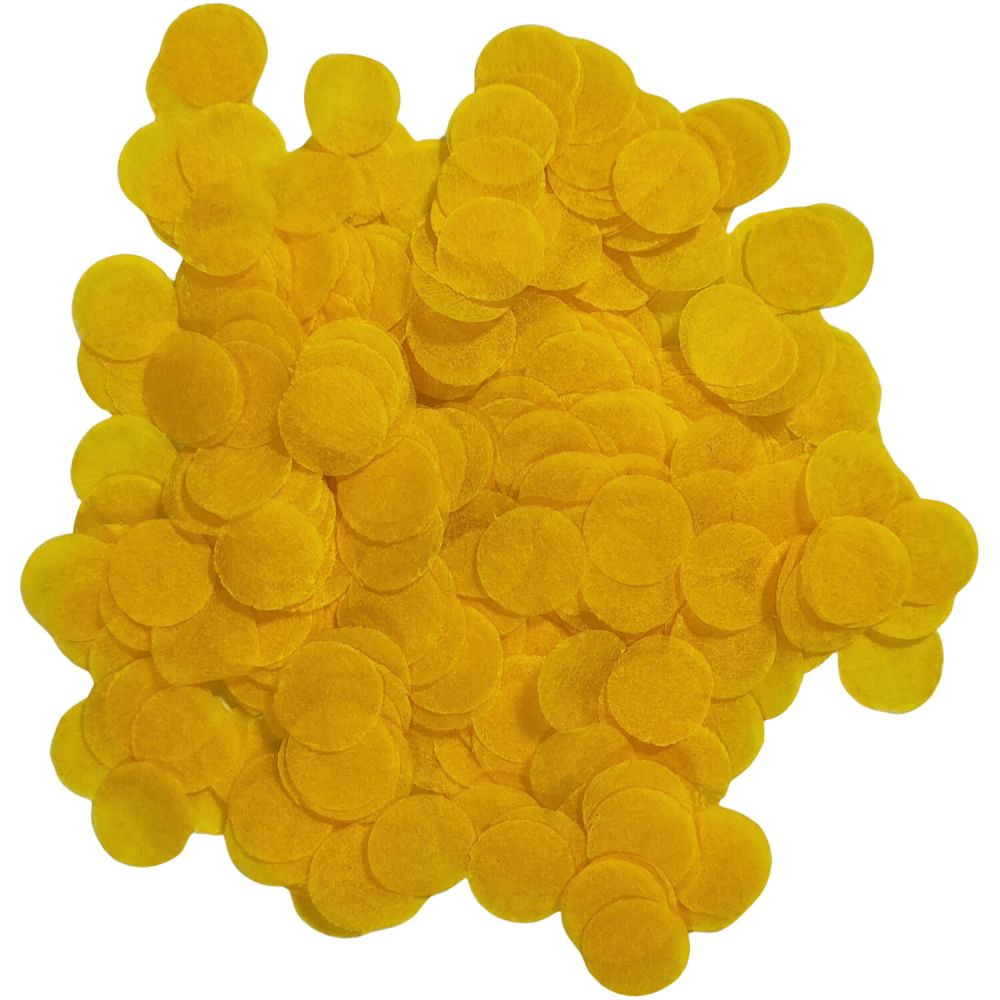 Confetti 200 g - 1cm Paper Yellow