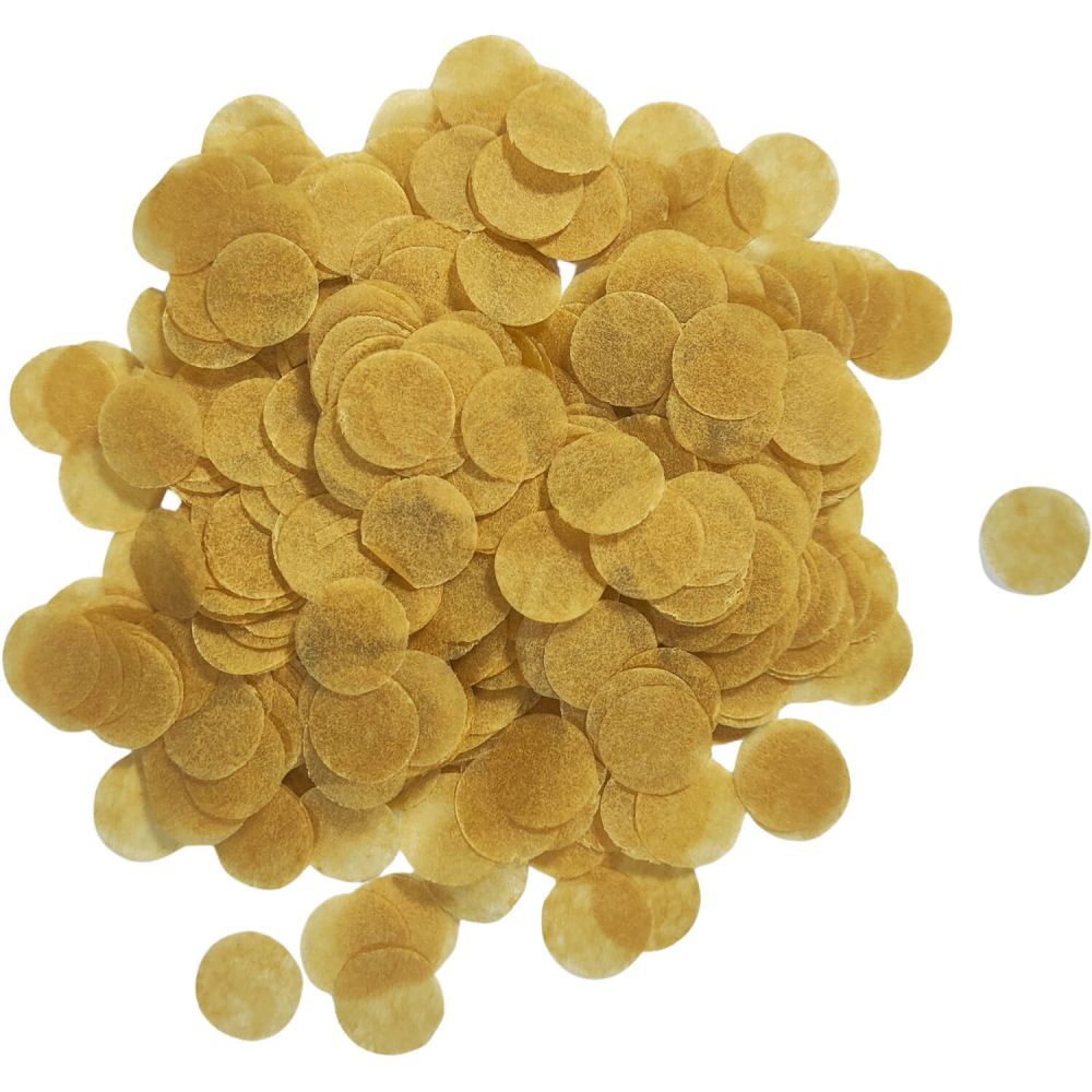 Confetti 200 g - 1cm Paper Gold