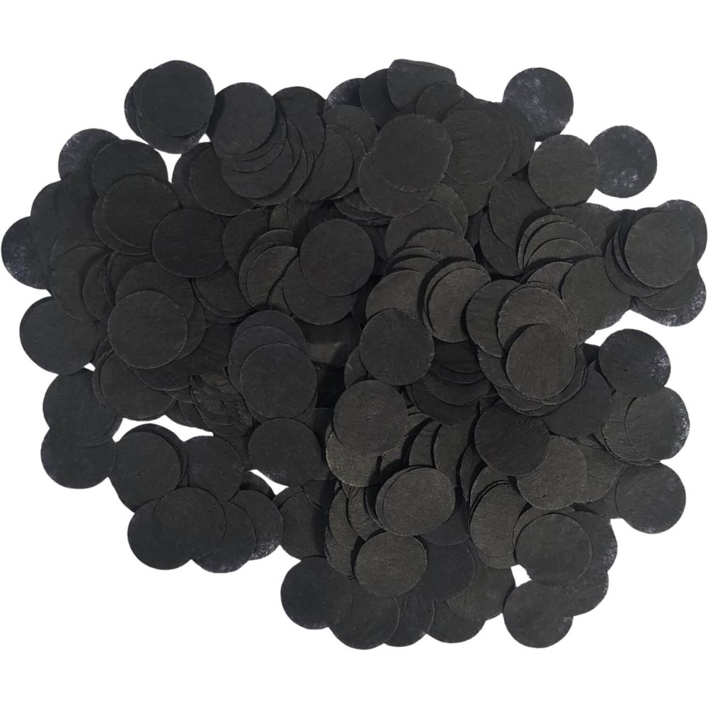 Confetti 20 g - 1cm Paper Black