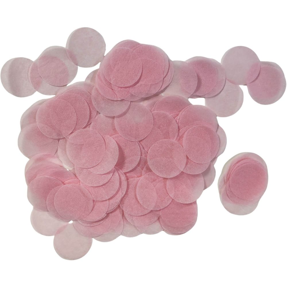 Confetti 200 g - 2.5cm Paper Light Pink