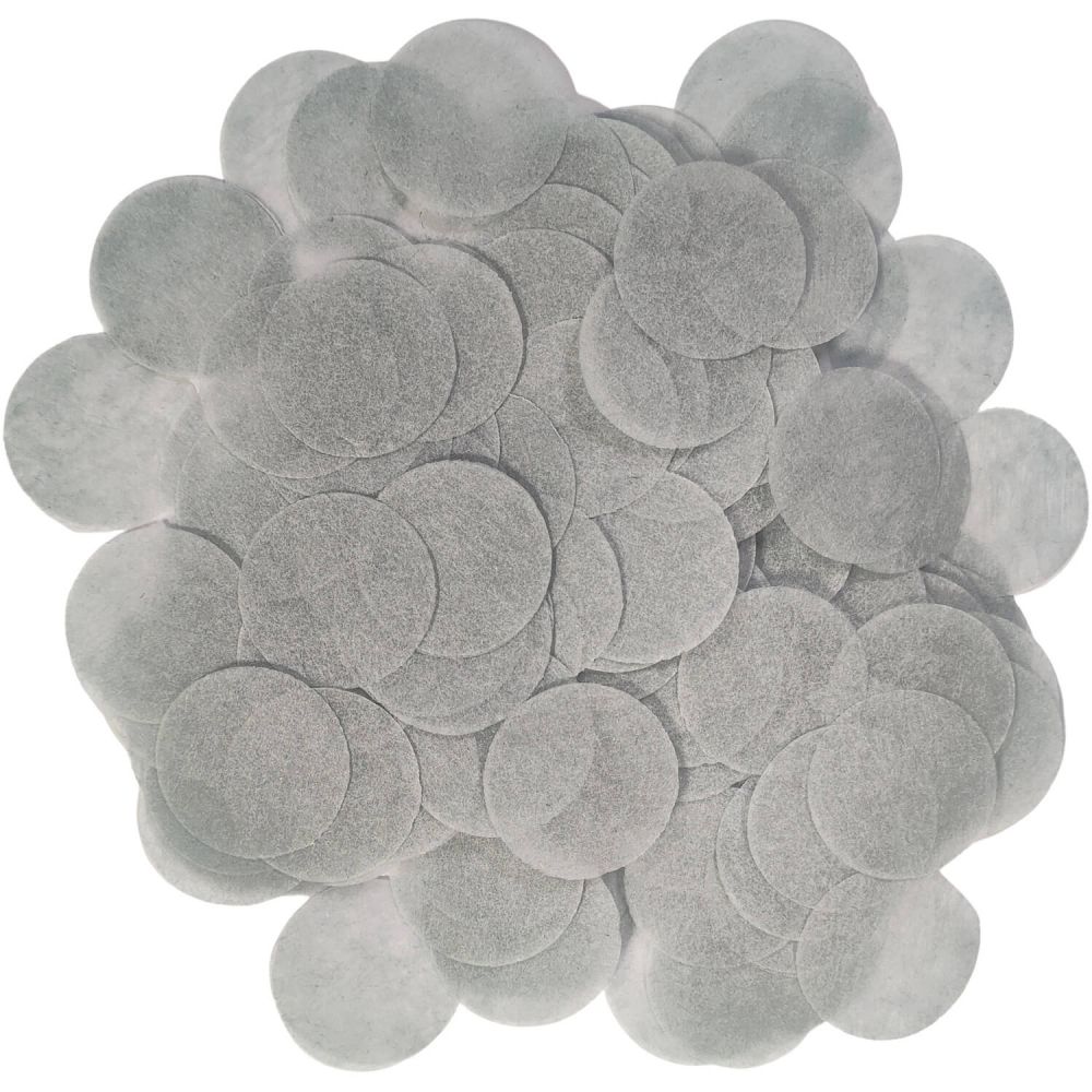 Confetti 200 g - 2.5cm Paper Grey