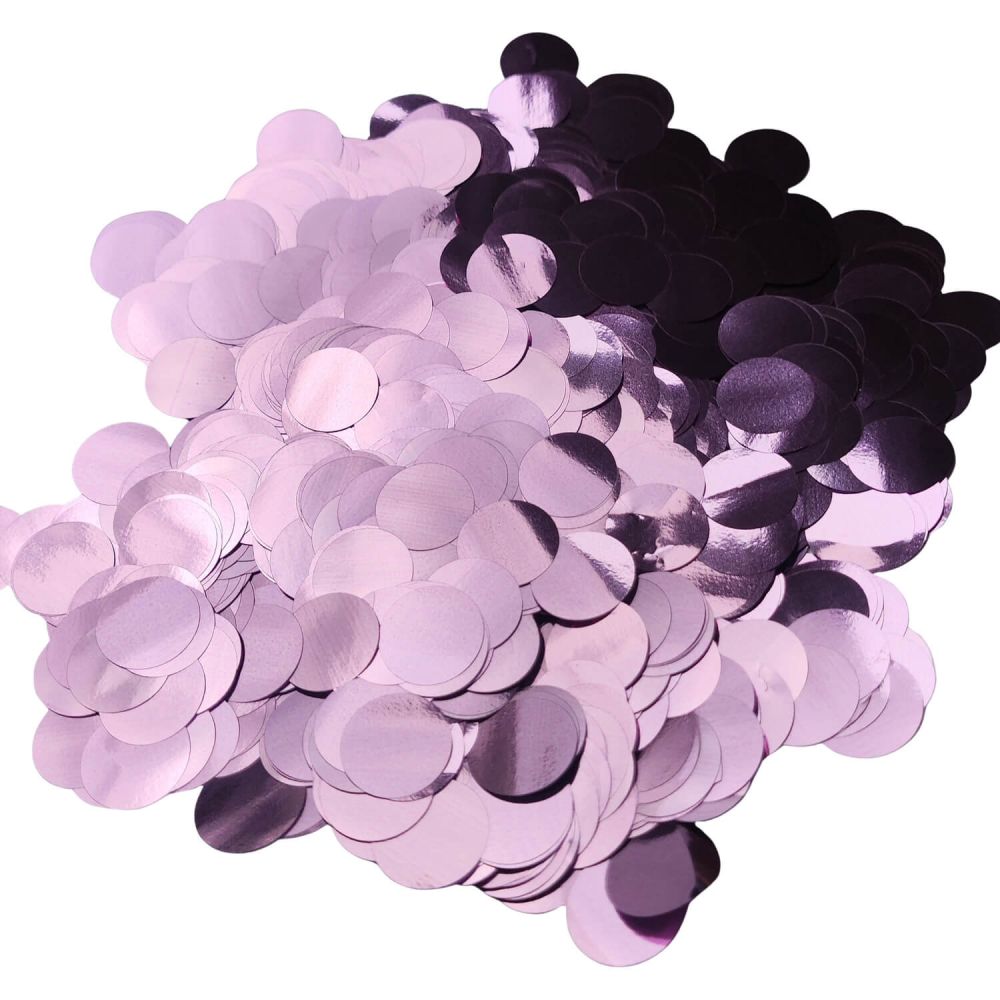 Confetti 200 g - 1.5cm Metallic Baby Pink