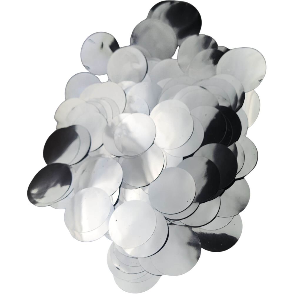 Confetti 20 g - 2.5cm Metallic Silver