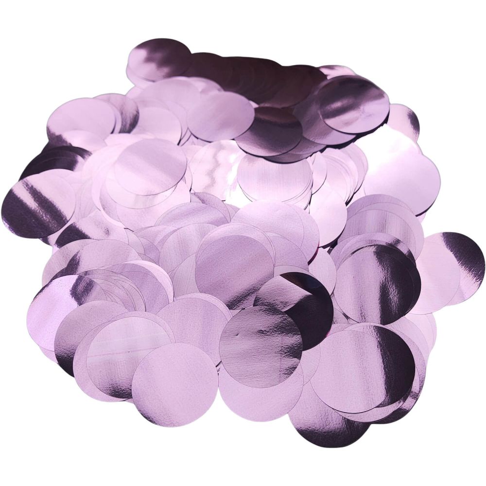 Confetti 200 g - 2.5cm Metallic Baby Pink