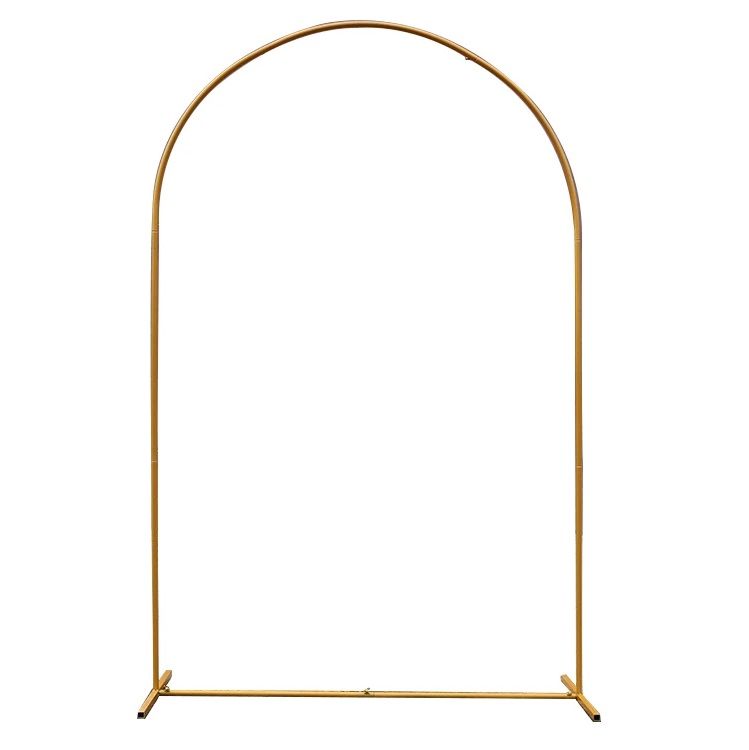 8ft Round Top Metal Frame Gold