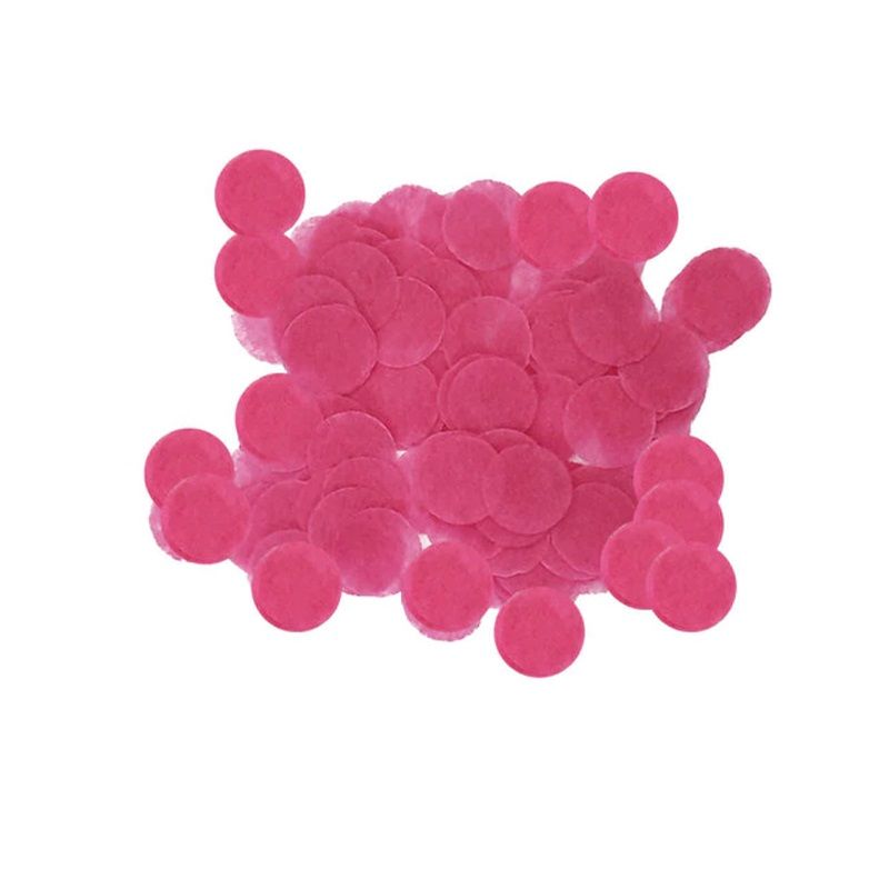 2.5cm Paper Confetti Dots Fuchsia (15g)
