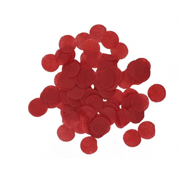 1cm Paper Confetti Dots Red (15g)