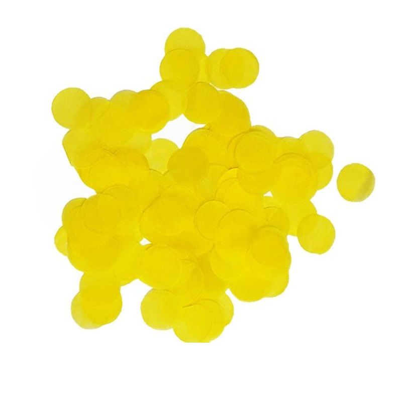 2.5cm Paper Confetti Dots Yellow (15g)