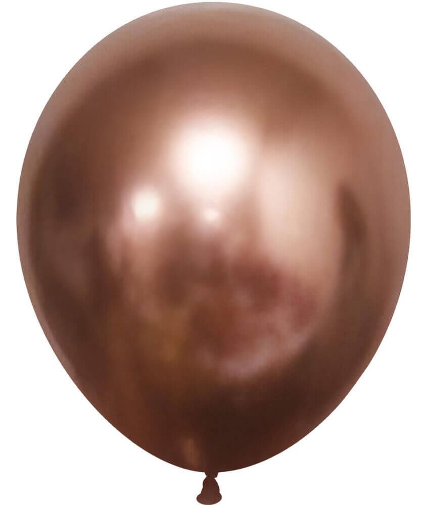 12" Chrome Rose Gold (50pcs) Celetex Balloons