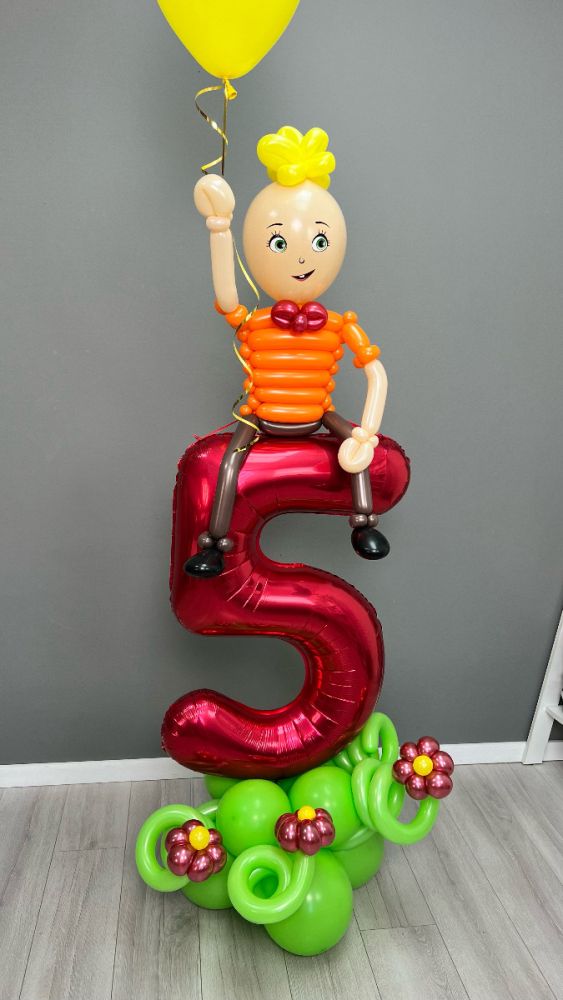 Lesson "5 Number Balloon Decoration"