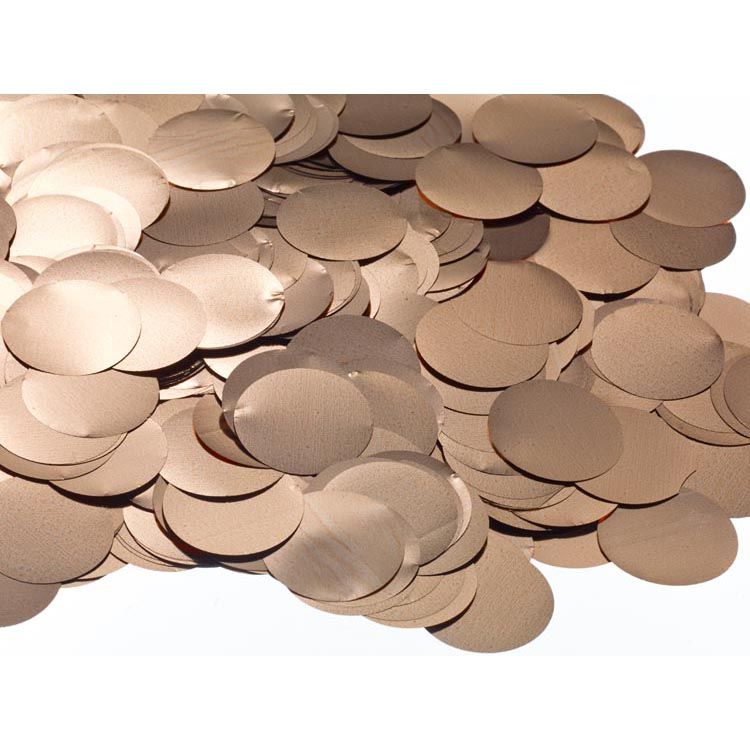 2.5cm Foil Confetti Dots Rose Gold (22g)
