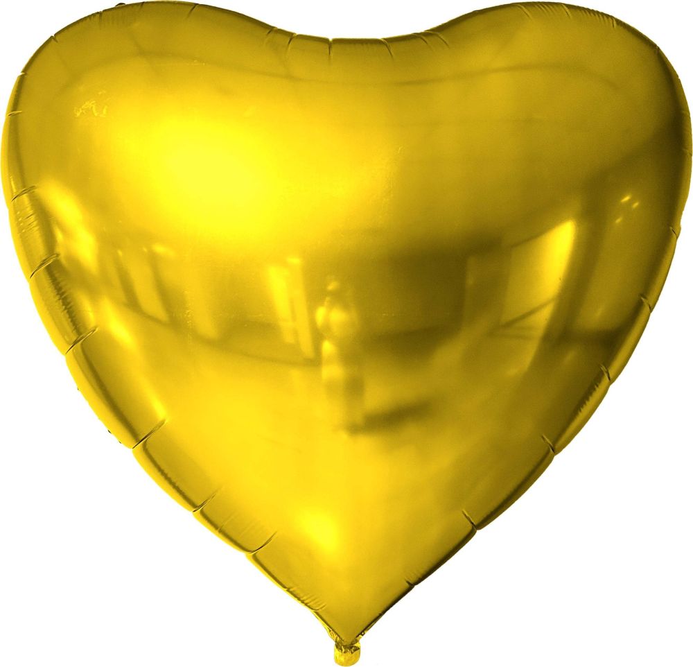68" Gold Heart Balloon