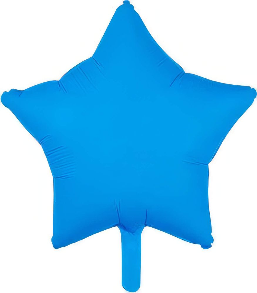 18" Neon Blue Star (non-packaged) Balloon